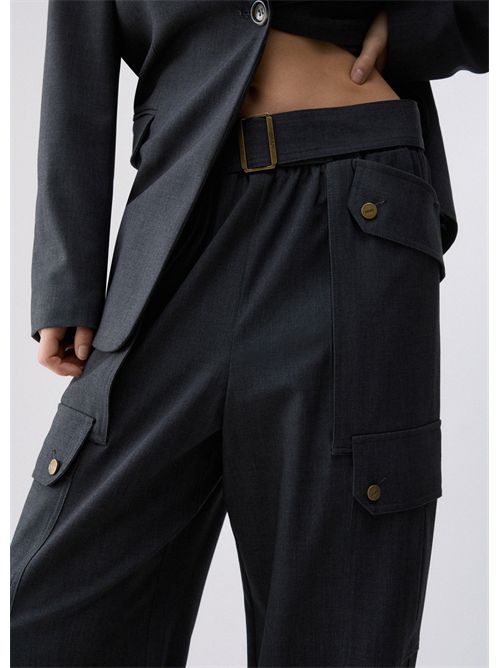 Pantaloni cargo in flanella LIU JO | WF6258T743A/02069